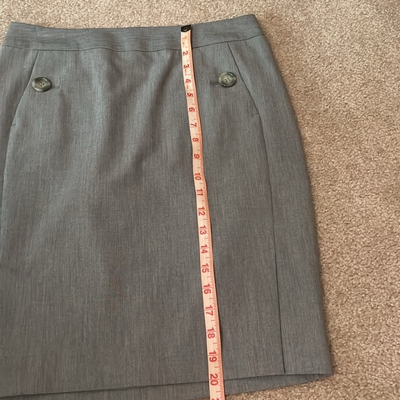 The Limited Size 2 Grey Straight Line Skirt - Picture 4 of 8